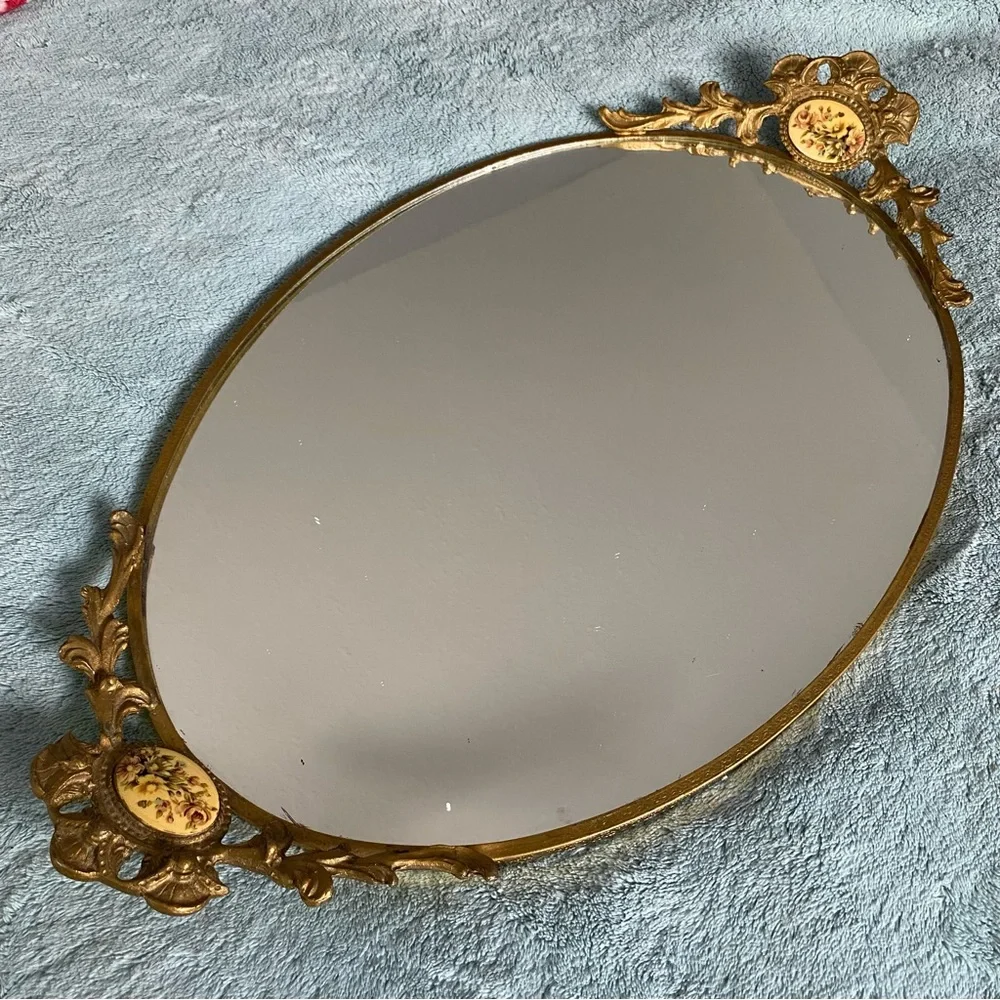 Vintage Vanity Mirror Tray